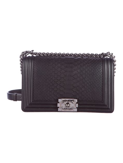 chanel boy python jeweled|boys chanel flap bag.